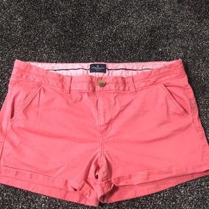 American Eagle pink midi shorts